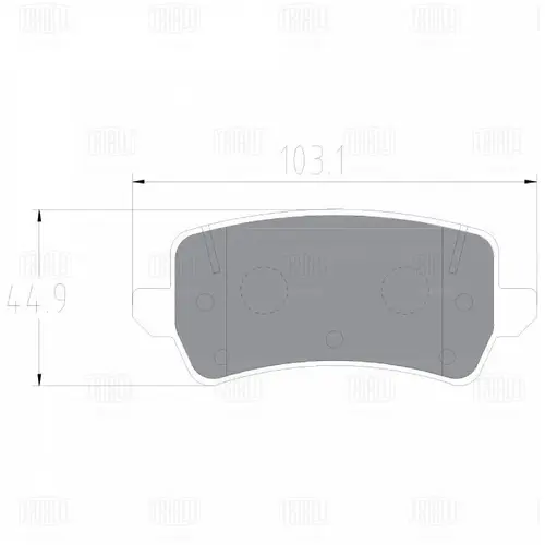 Тормозные колодки дисковые TRIALLI PF 4132CR