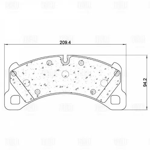 Тормозные колодки дисковые TRIALLI PF 4384