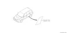  НАКЛЕЙКА ДВЕРИ - 91163SC031 SUBARU