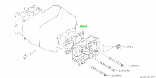 Прокладка ГБЦ SUBARU 11044AA553