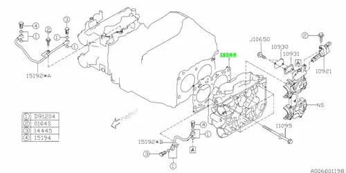 Прокладка ГБЦ SUBARU 11044AA700