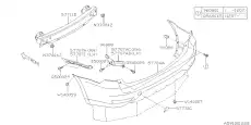  КРОНШТЕЙН БАМПЕРА ЗАДНЕГО S12 57707SC070 SUBARU