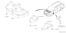  КЛИПС УТЕПЛИТЕЛЯ КАПОТА (Z) 90814FC001 SUBARU
