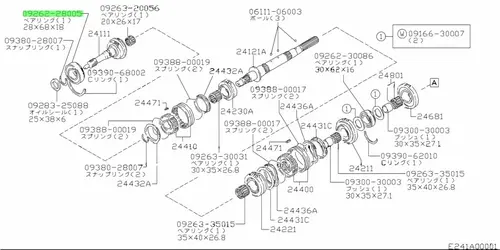  ПОДШИПНИК ВАЛА ПЕРВИЧНОГО SUZUKI 0926228005