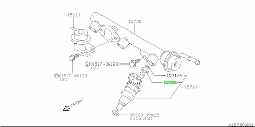  КОЛЬЦО ФОРСУНКИ 1572009300 SUZUKI