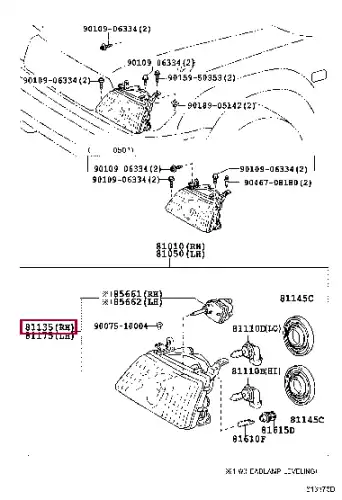 Фара TOYOTA / LEXUS 8113060B11
