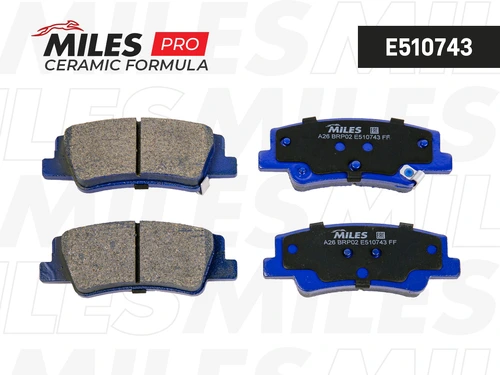 Тормозные колодки дисковые MILES E510743