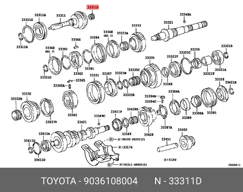 Ступица TOYOTA / LEXUS 90361-08004