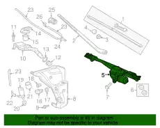 4G1955023A Крепление стеклоочистителя VAG
