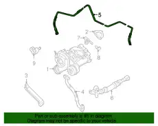  МАСЛОПРОВОД 06B145735F VAG