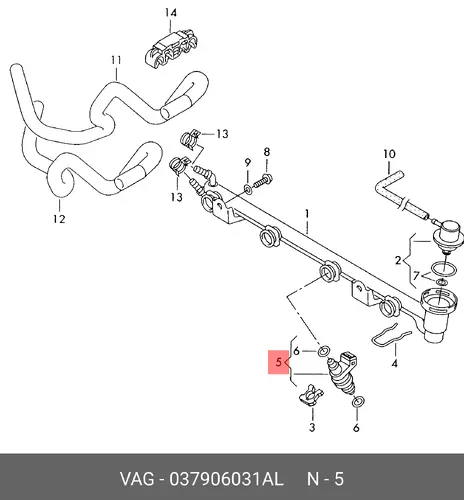  ФОРСУНКА 037906031AL VAG