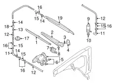 7L5955408G РЫЧАГ ЩЕТКИ СТЕКЛООЧИСТИТЕЛЯ VAG