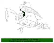  ПЕТЛЯ КАПОТА 7P6823301 VAG