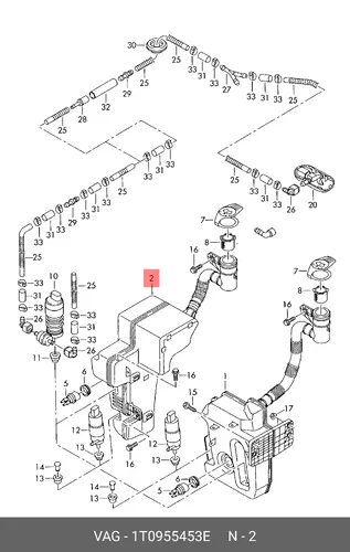  БАЧОК СТЕКЛООМЫВАТЕЛЯ VAG 1T0955453E