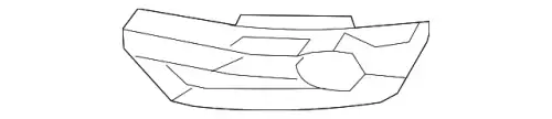 Решетка бампера VAG 8R0807682A01C