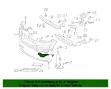 (8 гр.), (AUDI), Планка/накладка/молдинг 4L0807490 VAG