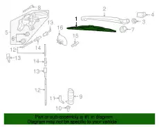 Щетка стеклоочистителя 4F9955425 VAG 380/15'' мм/"