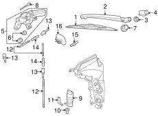 Щетка стеклоочистителя 4F9955425 VAG 380/15'' мм/"