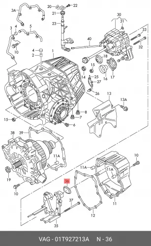  (8 гр.), Прокладка 01T927213A VAG