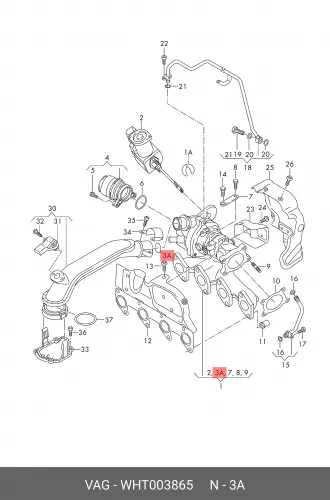 Кольцо уплотнительное автомобильное VAG WHT003865