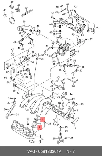 ХОМУТ 06B133301A VAG