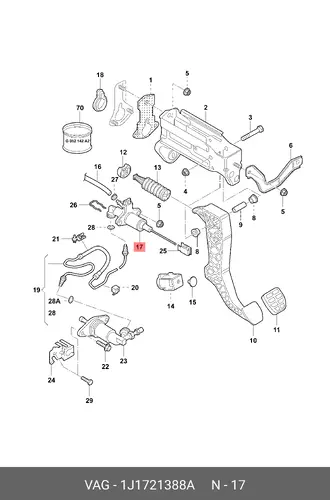 Цилиндр сцепления VAG 1J1.721.388A