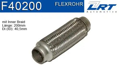 Гофра глушителя LRT F40200 L= d=