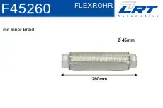 Гофра глушителя LRT F45260