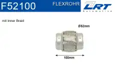 Гофра глушителя LRT F52100 L= d=