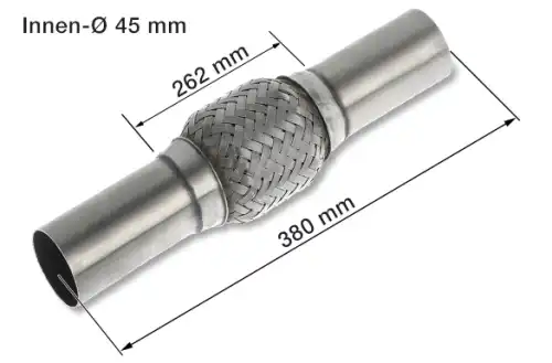 Гофра глушителя HJS 83 00 8537 L= d=