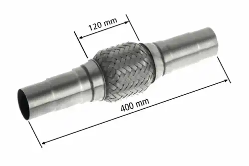 Гофра глушителя HJS 83 00 8562 L= d=