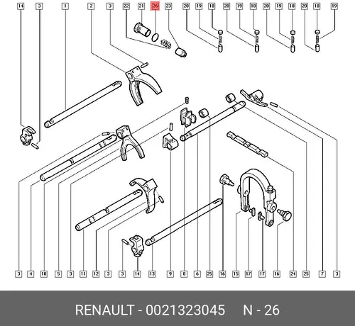 ШАЙБА 0021323045 RENAULT