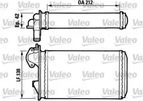 Радиатор печки VALEO 812029