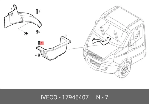 болт! М10х30 \Iveco 17946407