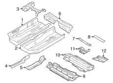 защита днища\Audi A6 4F0825207D VAG