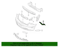 Кронштейн бампера MAZDA 3 06- заднего правый BP4K502H1D