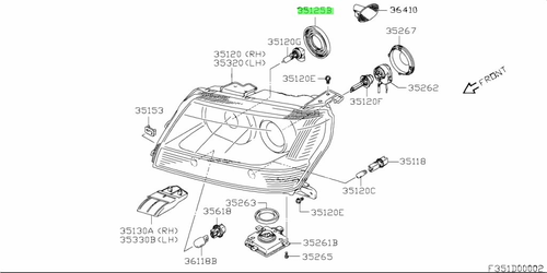 Защита фар SUZUKI 3517976F10