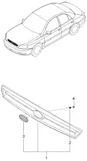 0K30B51725 Эмблема MOBIS