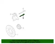 болт крепления вала дифференциала! M8x80\ Audi A4 N0447141 VAG