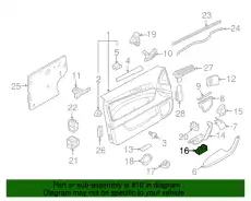 (8 ГР.), (AUDI), ВЫКЛЮЧАТЕЛЬ ЭЛЕКТРОСТЕКЛО- 4F0959851F5PR VAG