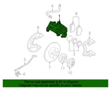 Суппорт тормозной VAG 4D0.615.423E