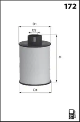 Фильтр воздушный MECAFILTER 172