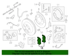 Тормозные колодки дисковые VAG 7L0.698.451A