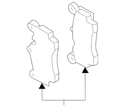 Тормозные колодки дисковые VAG 7L0698451B