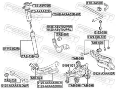Рычаг подвески FEBEST 0124-AXAA52R