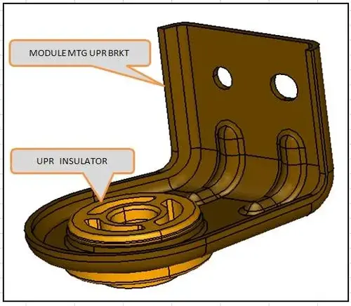Кронштейн радиатора SSANGYONG NEW ACTYON 2133034005
