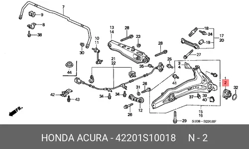 Ступица HONDA 42201S10018