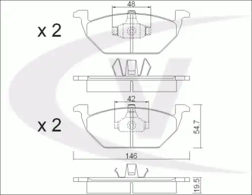 Тормозные колодки дисковые VAICO V10-8109