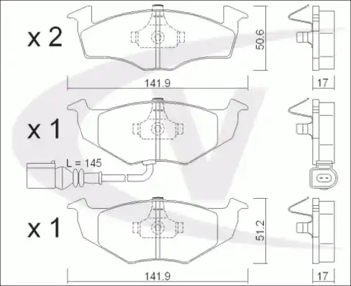 Тормозные колодки дисковые VAICO V10-8133