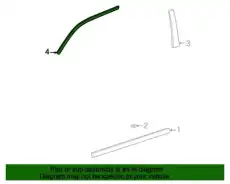 молдинг двери / tape-fr dr black frame u 8637225001 MOBIS